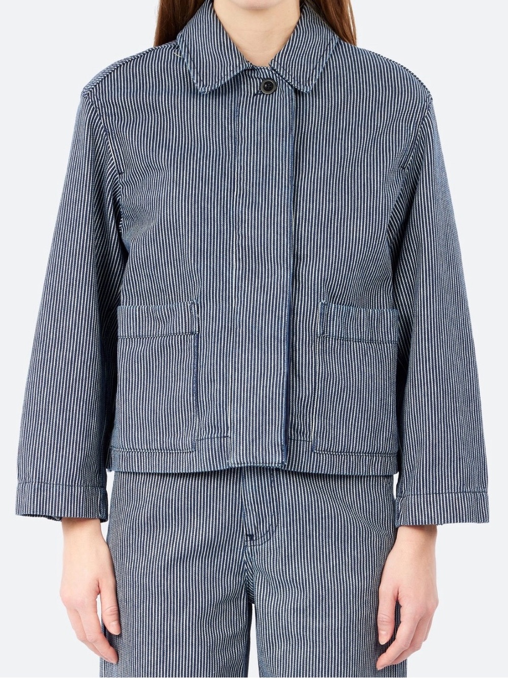 TOAST / Hickory Stripe Denim Jacket